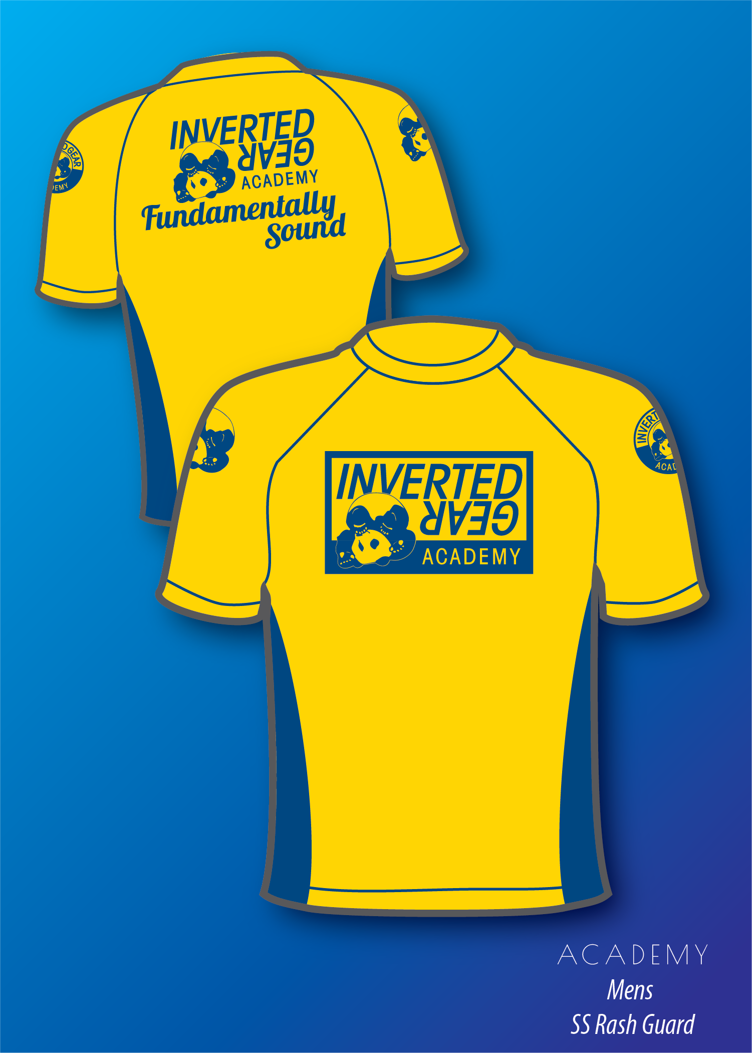 Academy Yellow Fundamentally Sound  Rashguard