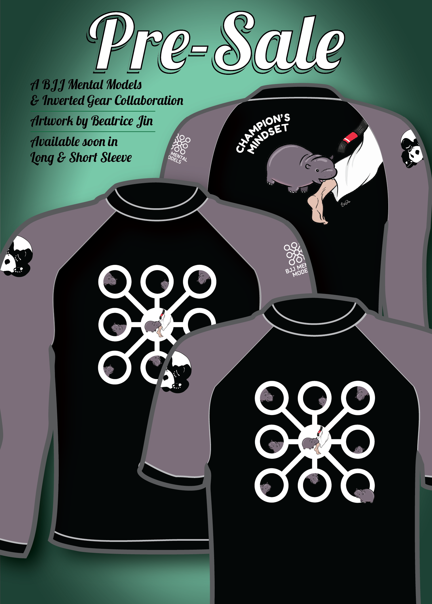 BJJ Mental Models Collab Champion's Mindset Rashguard