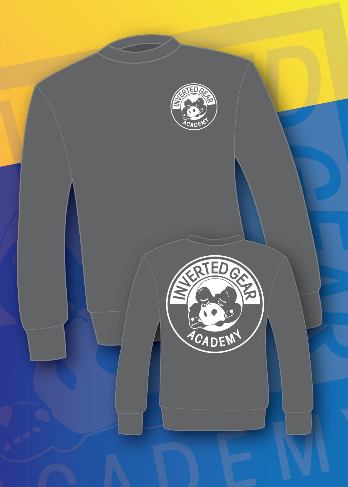 Inverted Gear Academy Round Logo Crewneck
