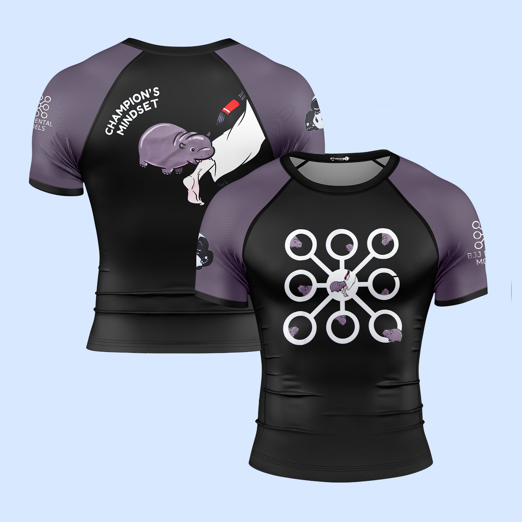 BJJ Mental Models Collab Champion's Mindset Rashguard