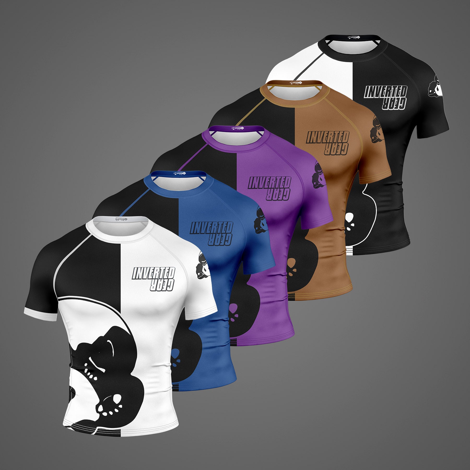 inverted gear rashguard Ranked Rashguard version 6 Short Sleeve Purple / L