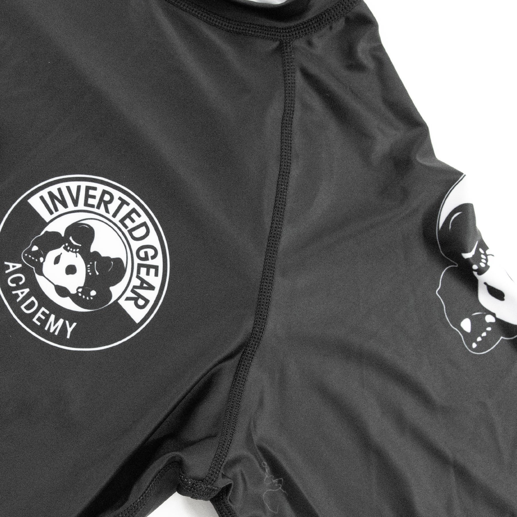 Academy Black Round Logo Short Sleeve Rashguard