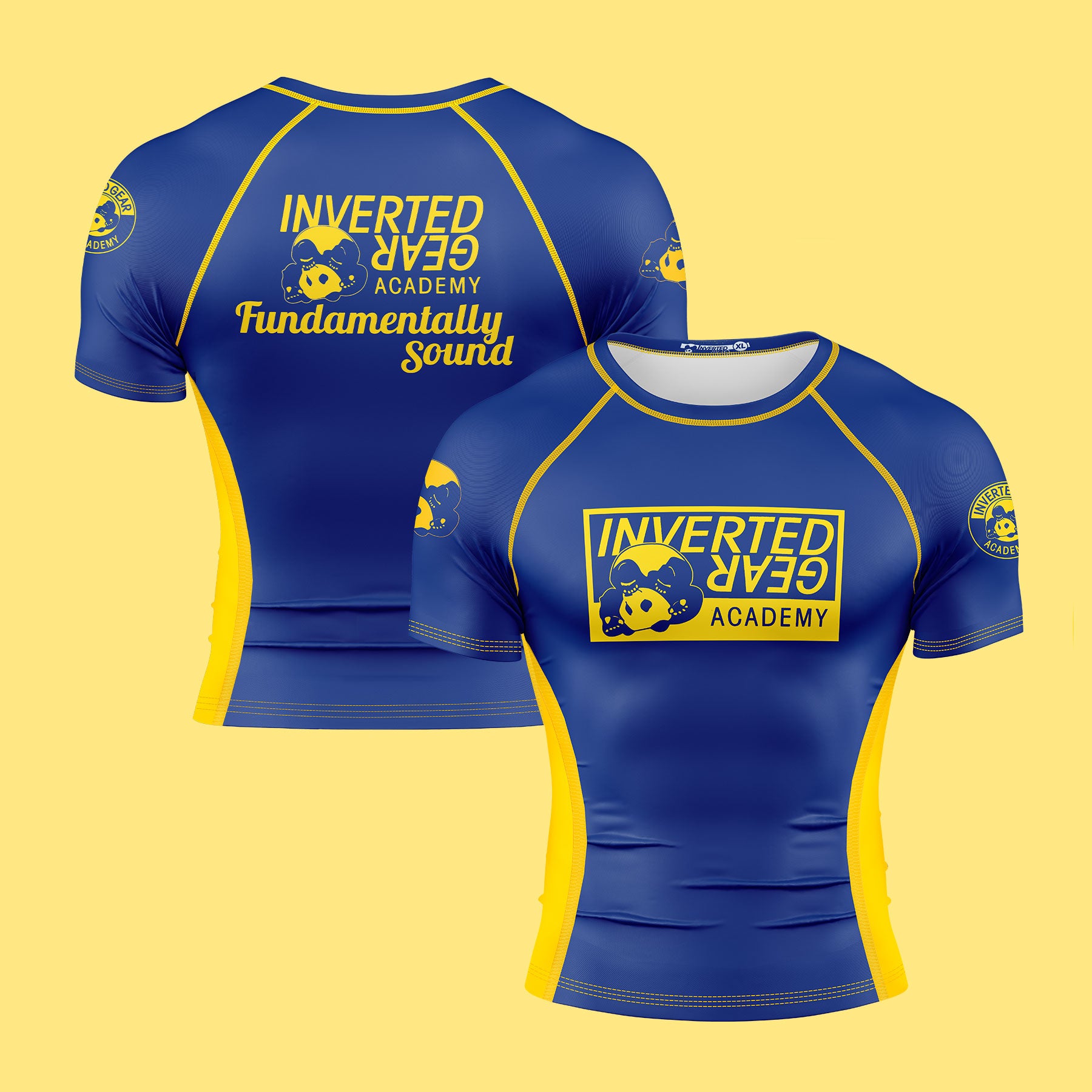 inverted gear rash guard Academy Blue Fundamentally Sound Rashguard – Inverted Gear