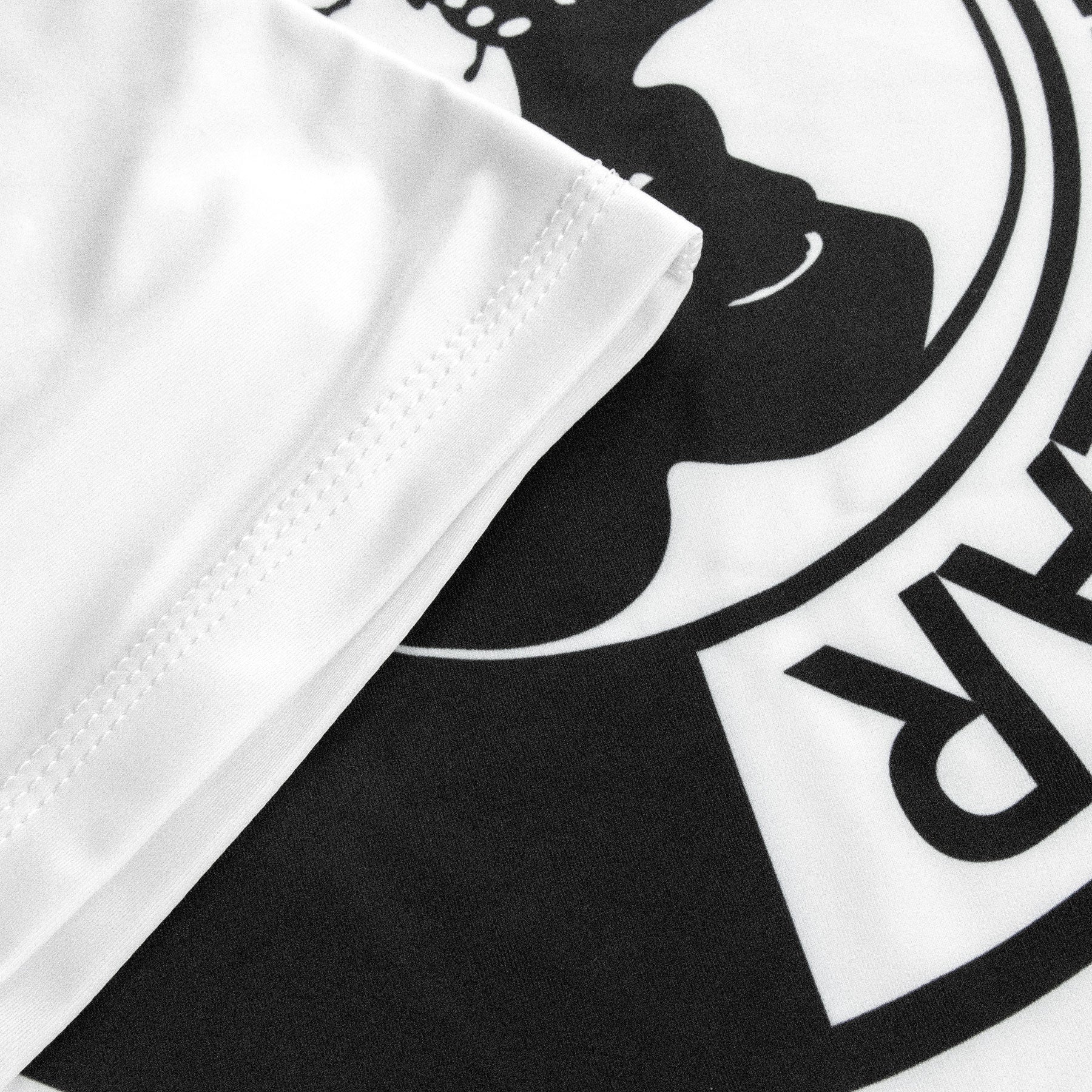 Academy White Round Logo Long Sleeve Rashguard