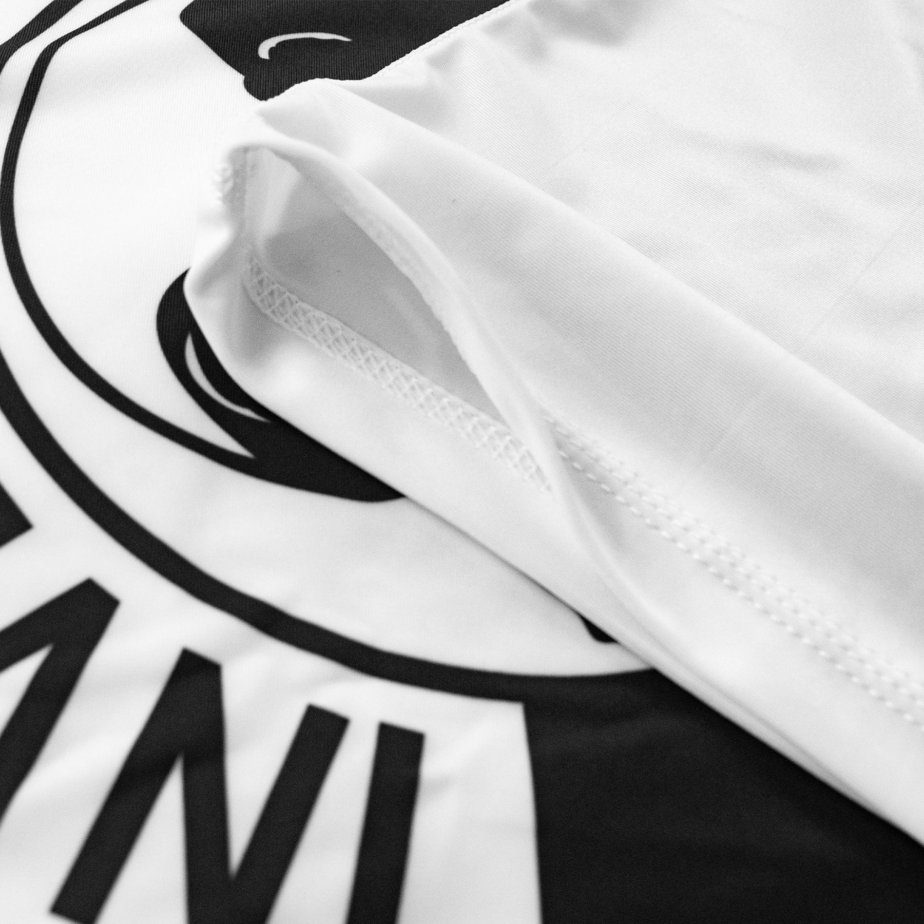 Academy White Round Logo Short Sleeve Rashguard