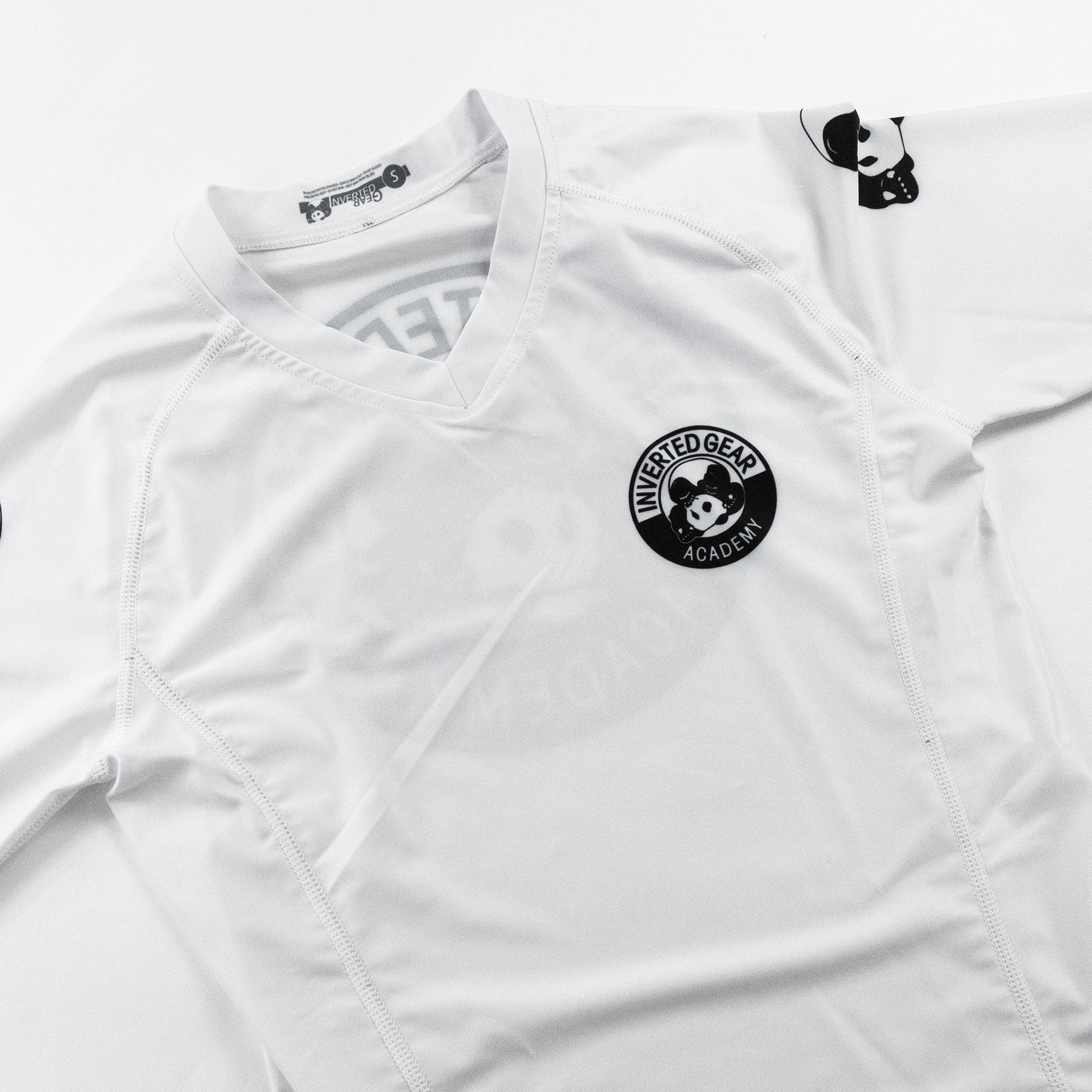 Women's Academy White Round Logo Long Sleeve Rashguard