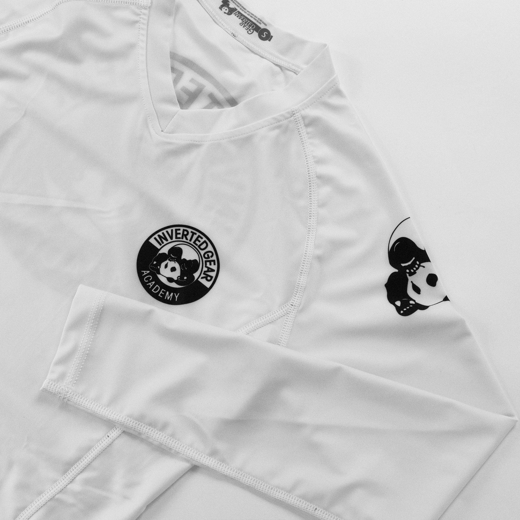 Women's Academy White Round Logo Long Sleeve Rashguard