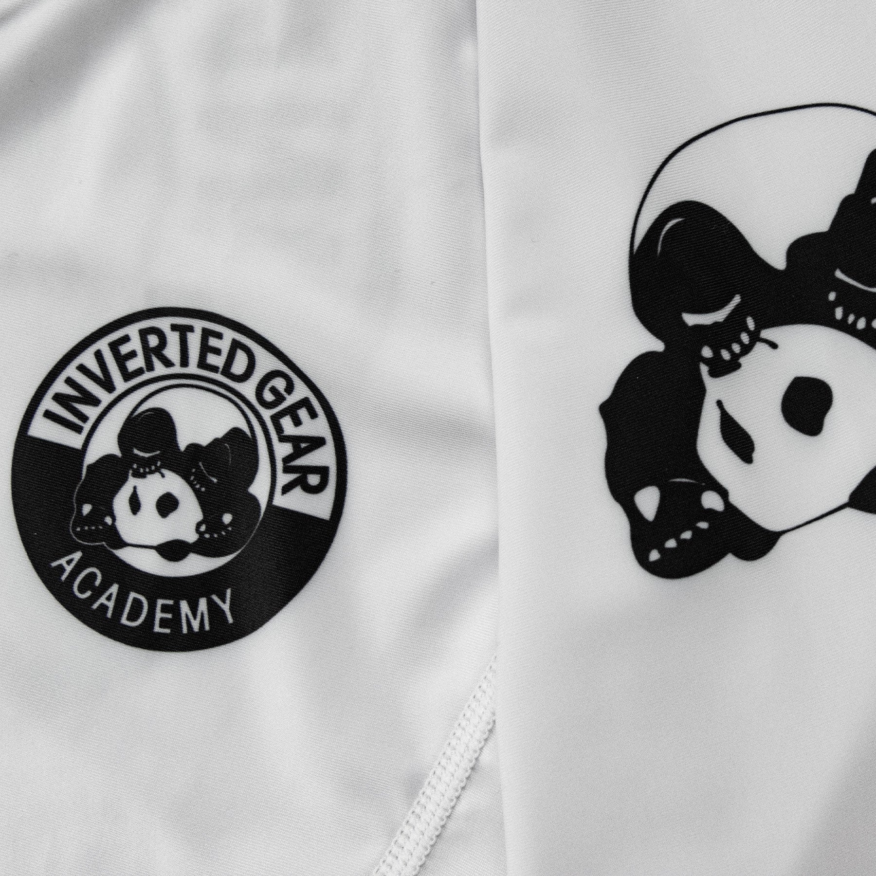 Women's Academy White Round Logo Long Sleeve Rashguard