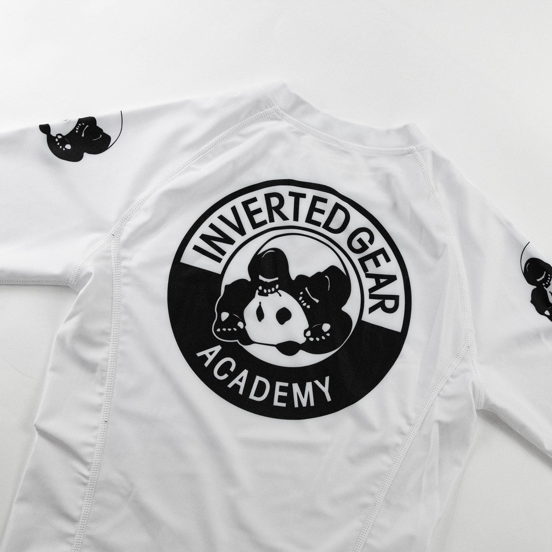 Women's Academy White Round Logo Long Sleeve Rashguard