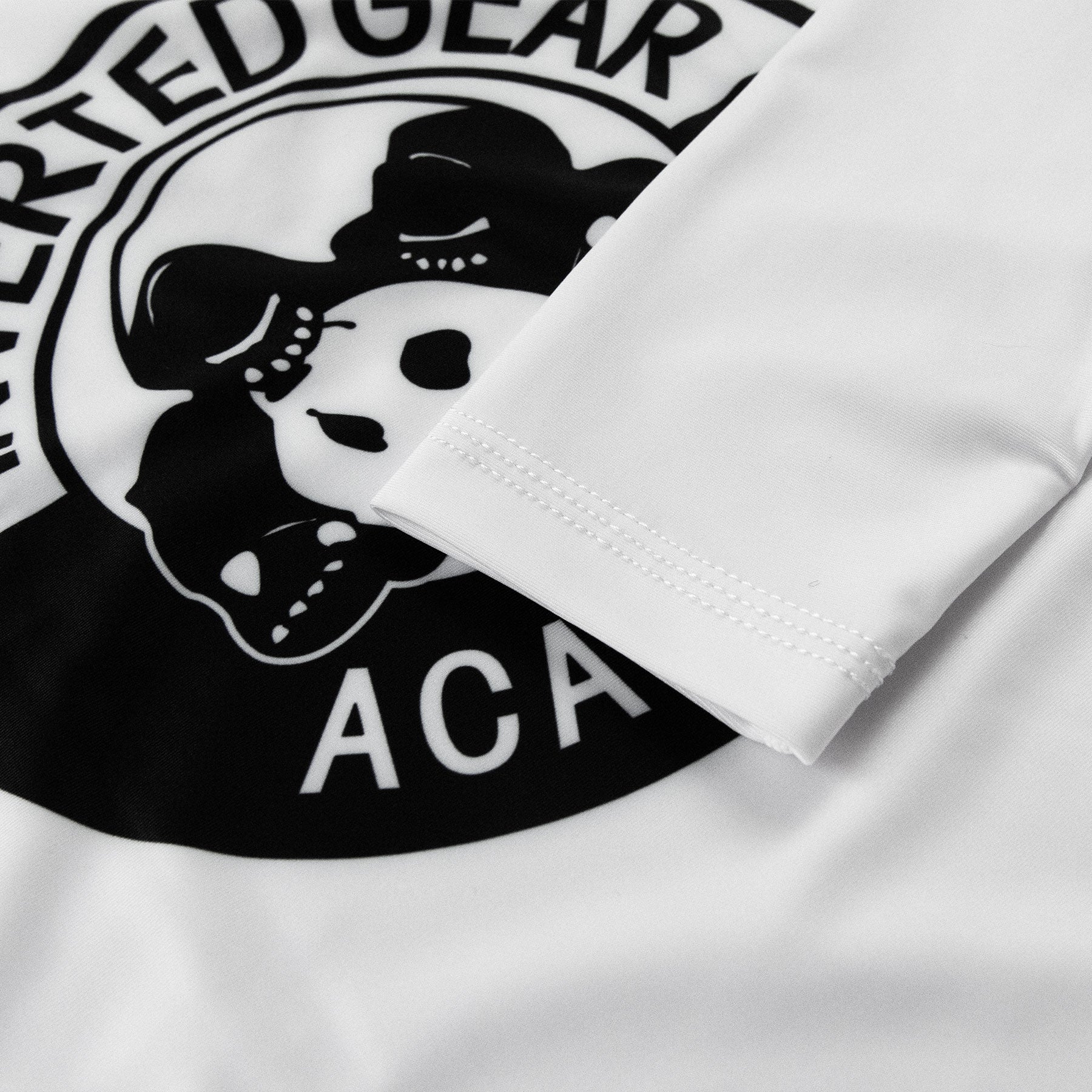 Women's Academy White Round Logo Long Sleeve Rashguard