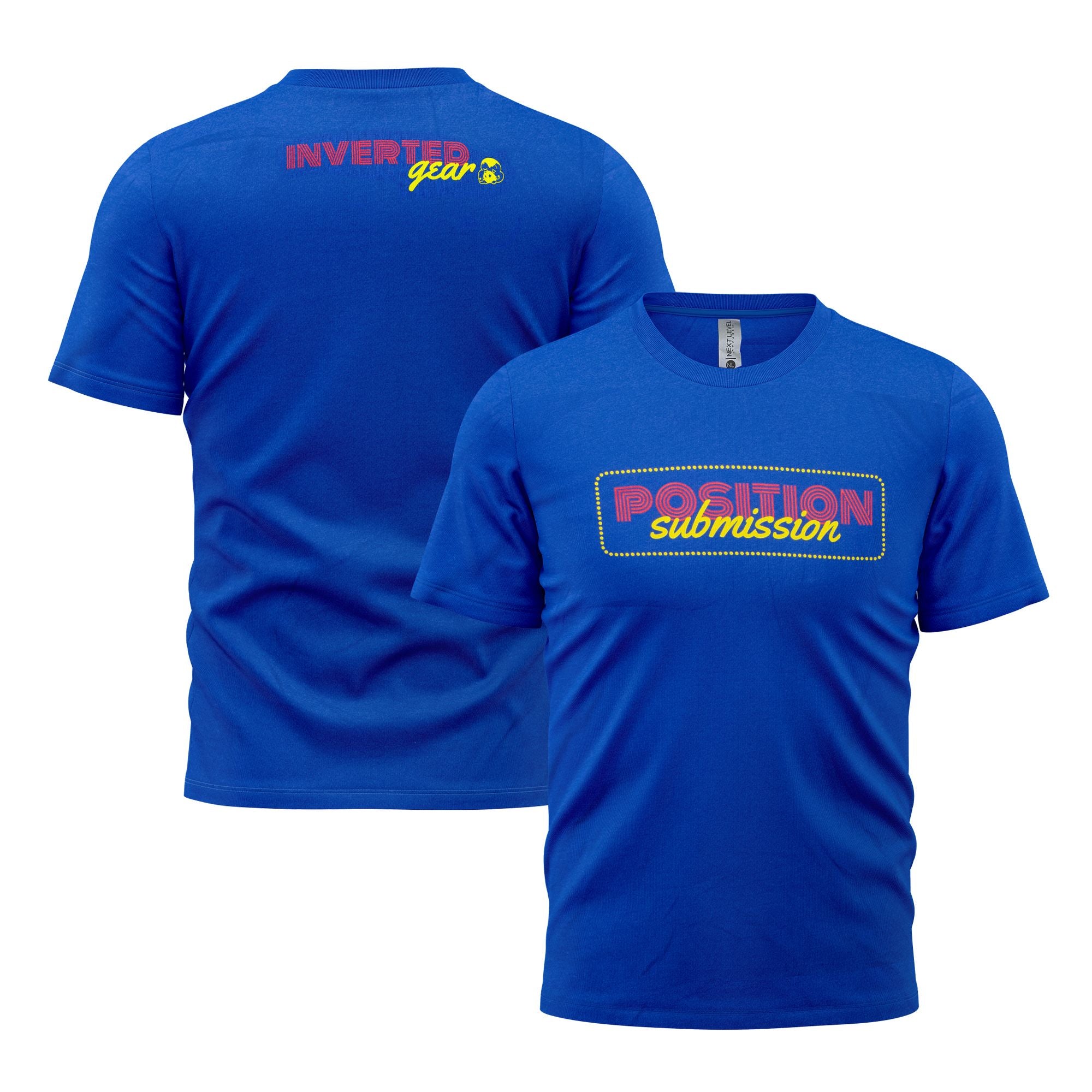 inverted gear size chart Position/Submission T-shirt Blue / XS