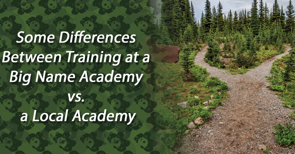 Some Differences Between Training at a Big Name Academy vs.a Local Academy