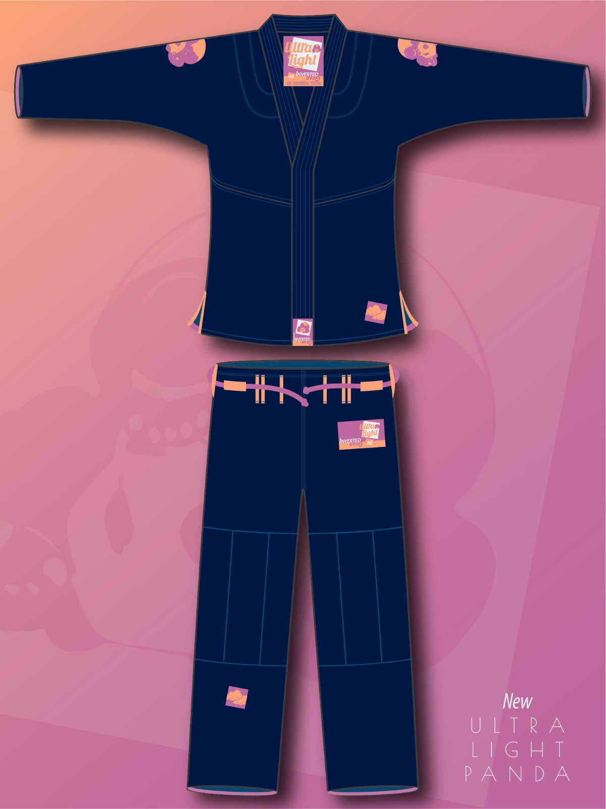 Navy Ultra Light Pearl Weave Gi