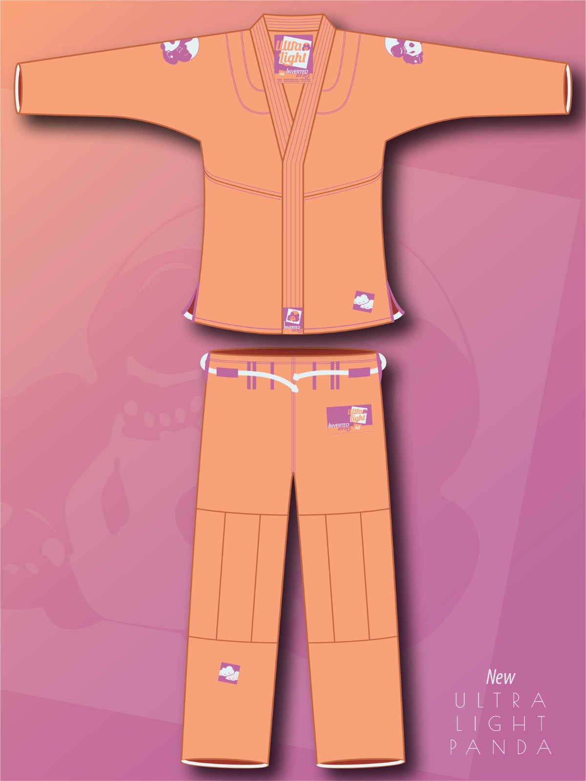 Peach Ultra Light Pearl Weave Gi