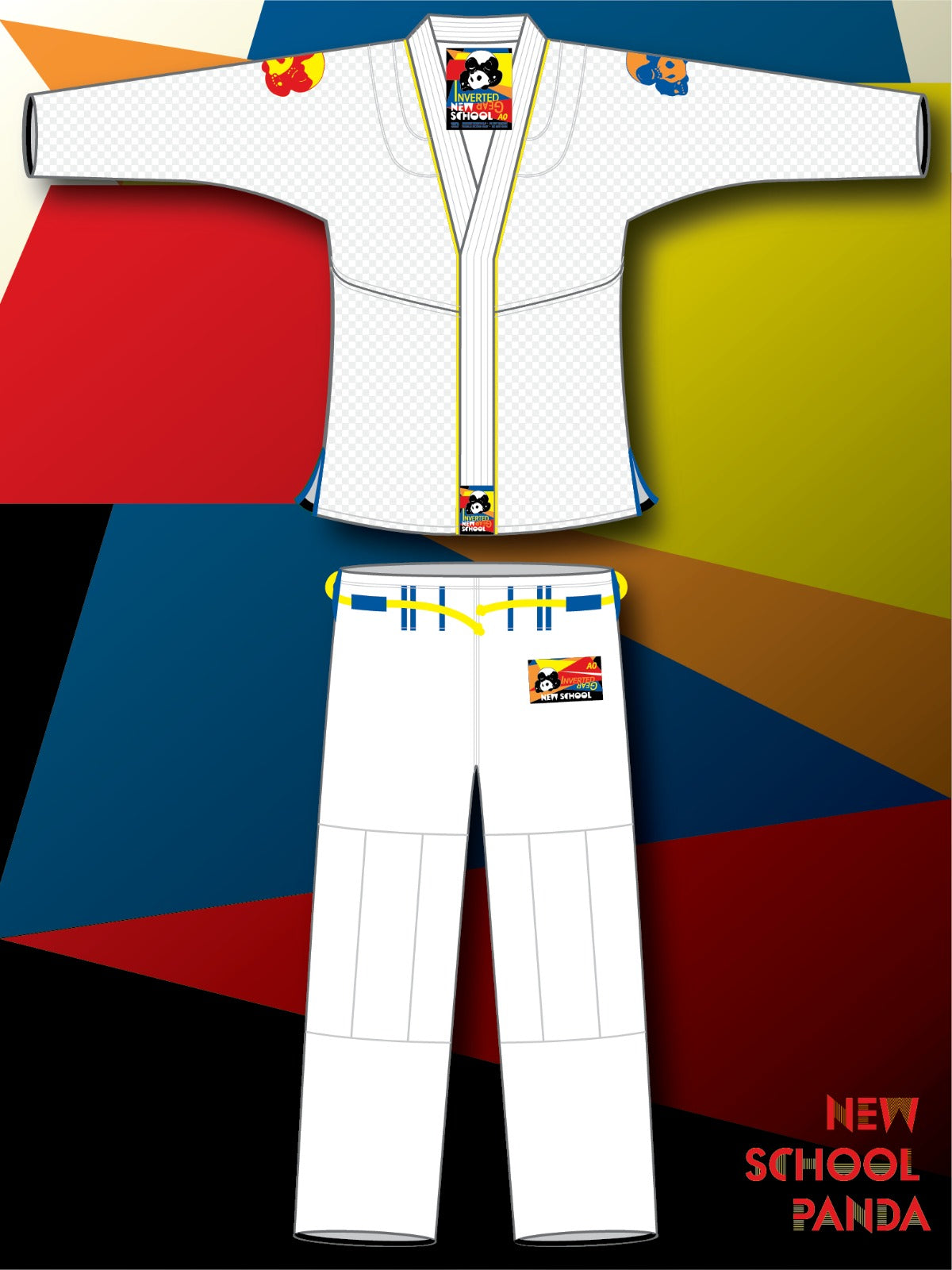 White New School Gi