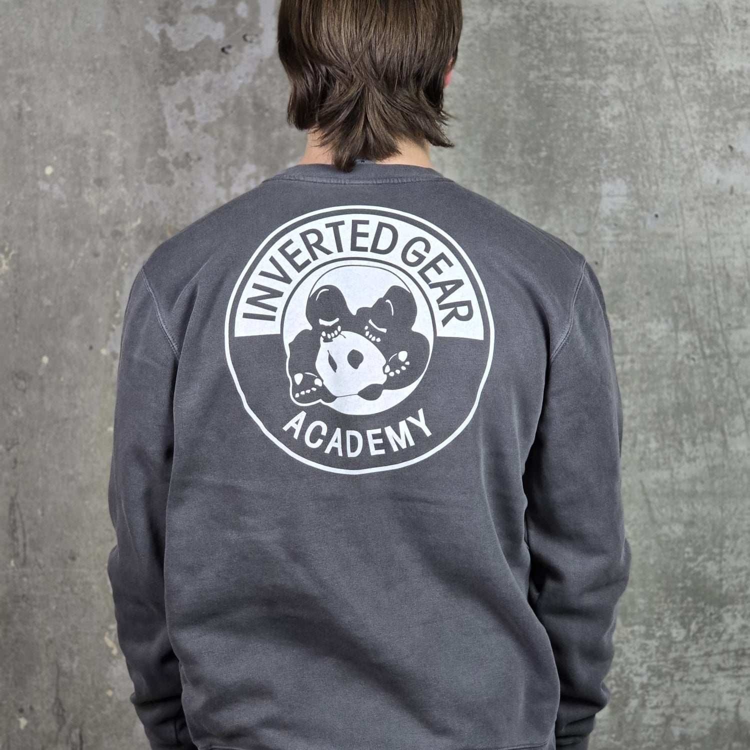 Inverted Gear Academy Round Logo Crewneck