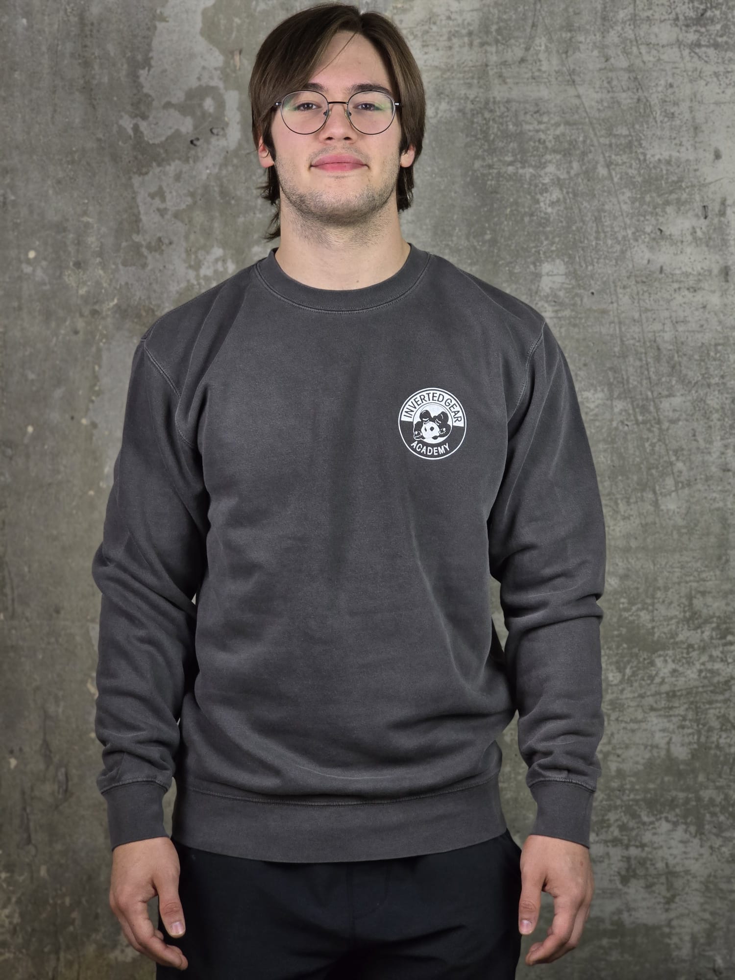 Inverted Gear Academy Round Logo Crewneck