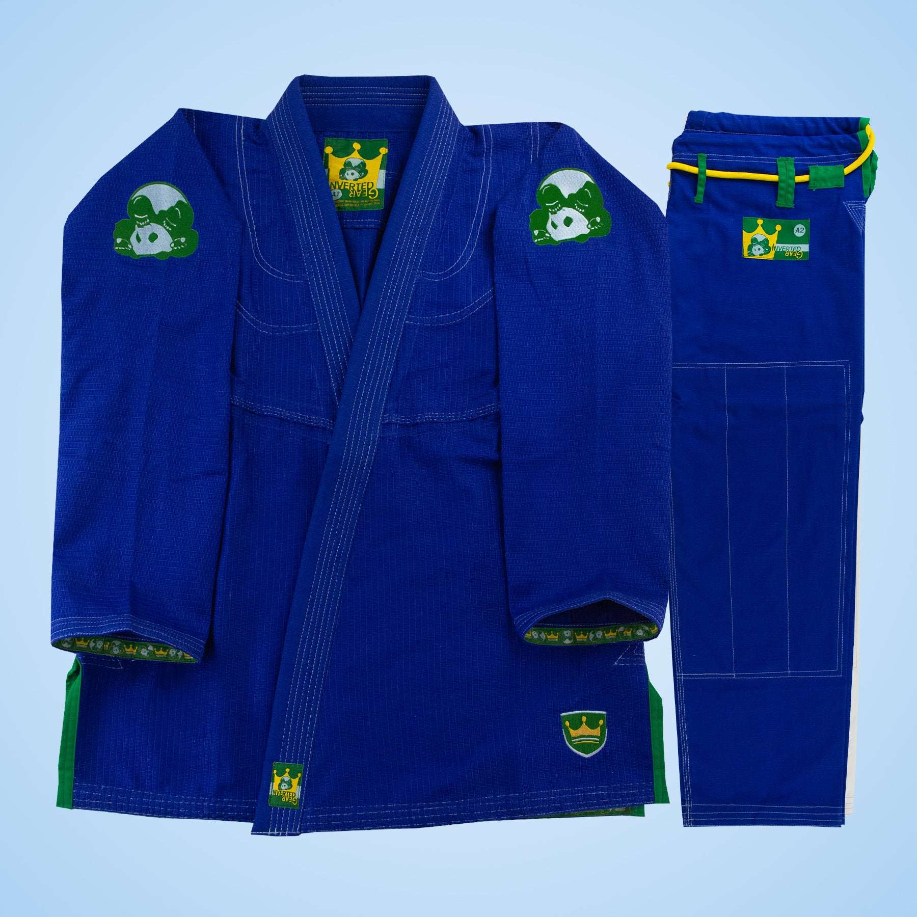 Blue Gold Weave Gi