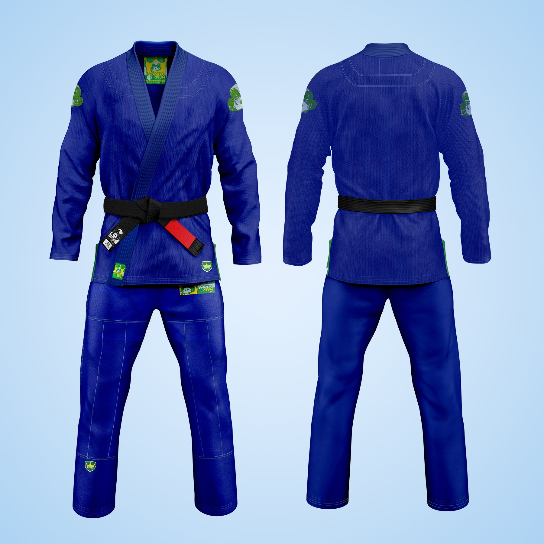 Blue Gold Weave Gi