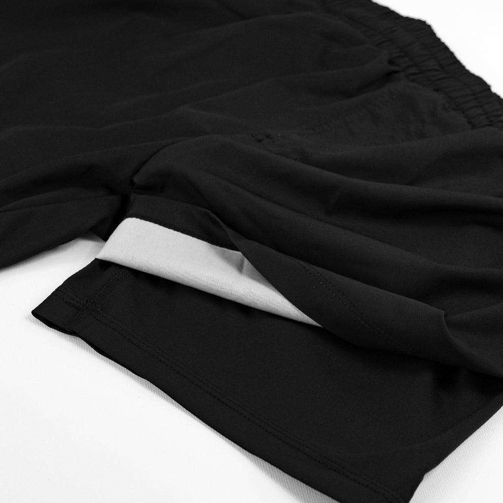 Black Layered Shorts