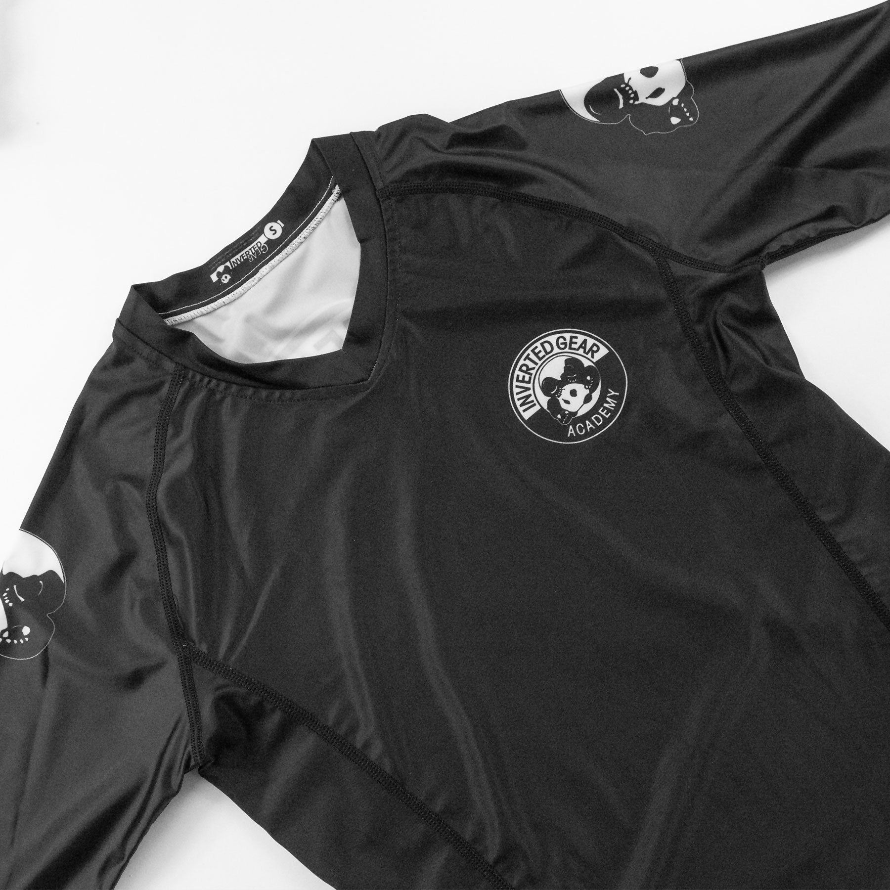 Women's Academy Black Round Logo Long Sleeve Rashguard