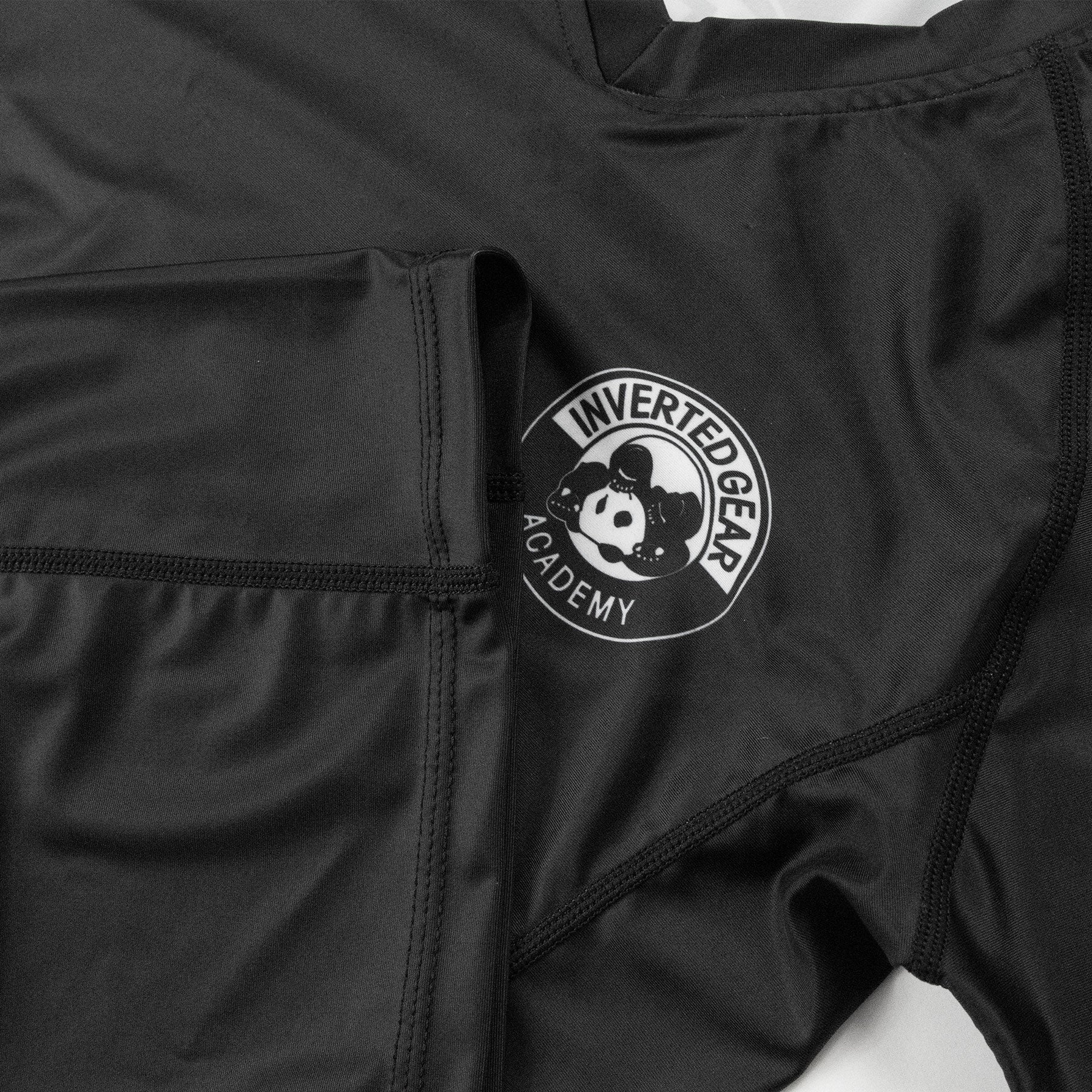 Women's Academy Black Round Logo Long Sleeve Rashguard