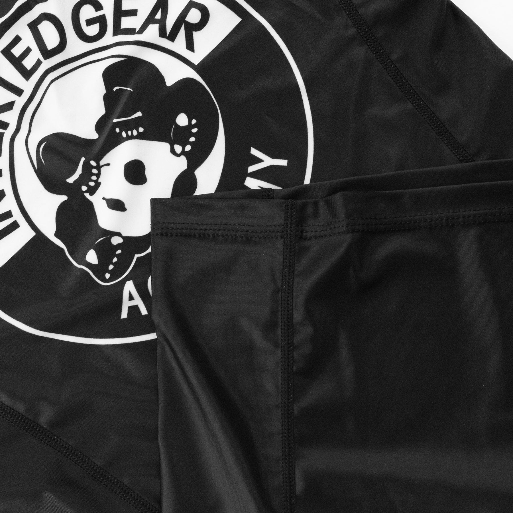 Women's Academy Black Round Logo Long Sleeve Rashguard