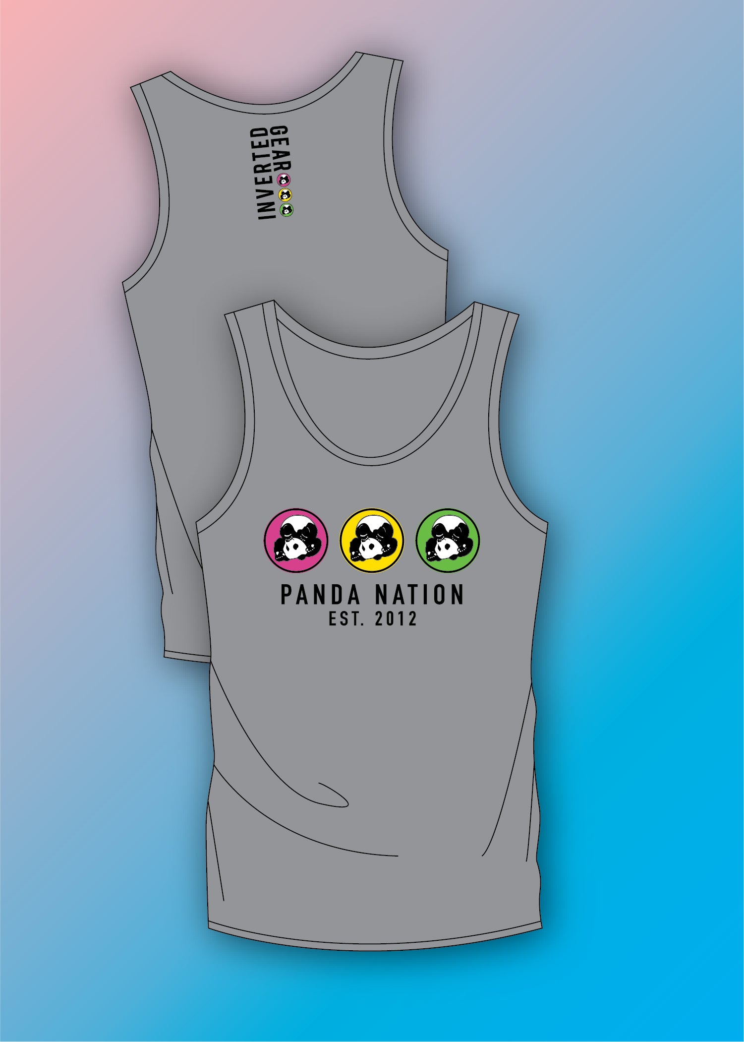 【TOGA PULLA】Tape jersey tank top Panda Nation Tank top – Inverted Gear