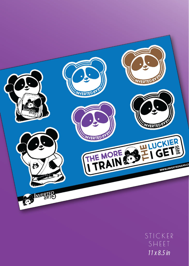 Lucky Panda sticker sheet