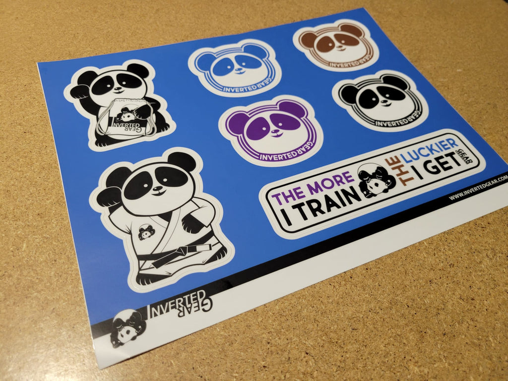 Lucky Panda sticker sheet